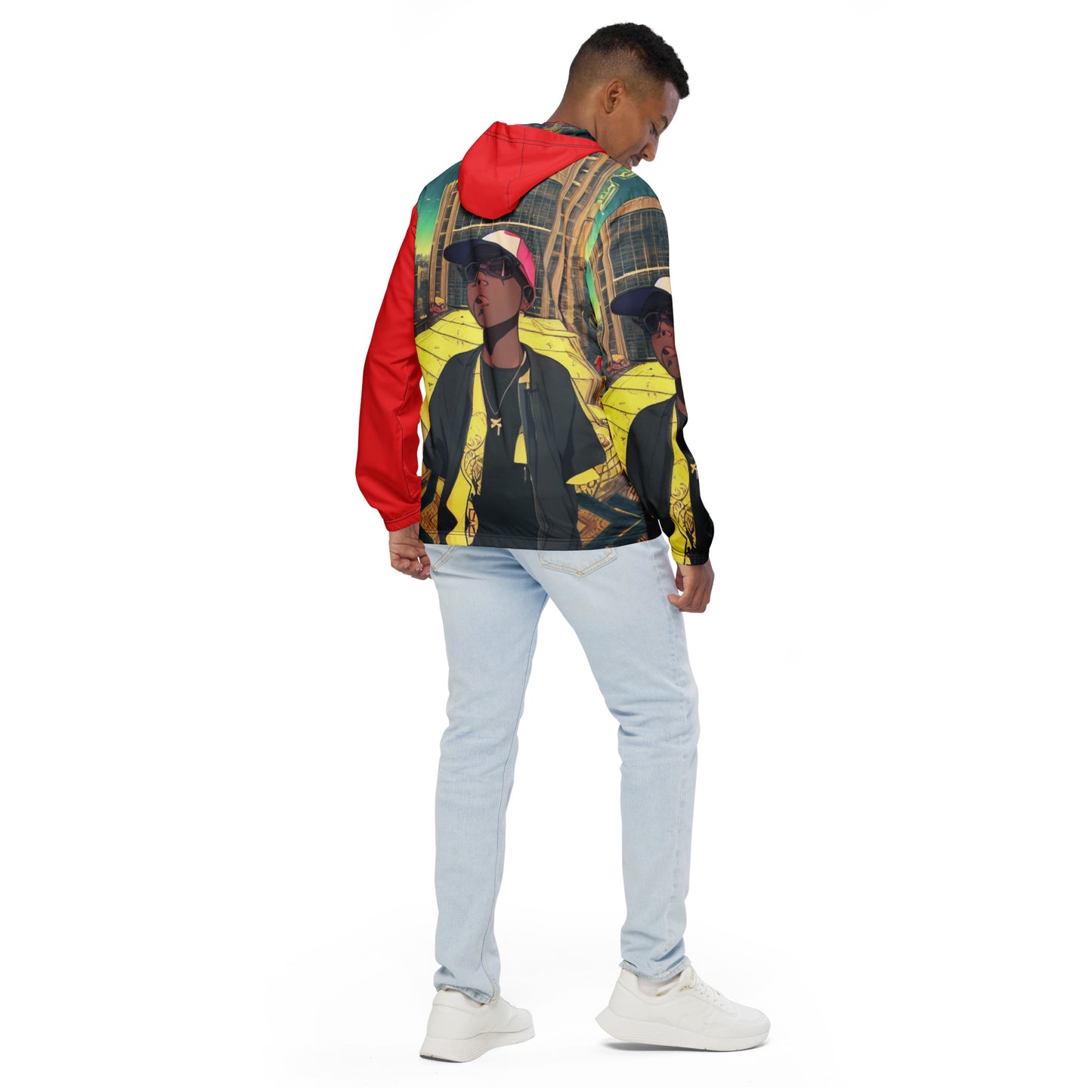 Hip Hop x Anime Men’s windbreaker
