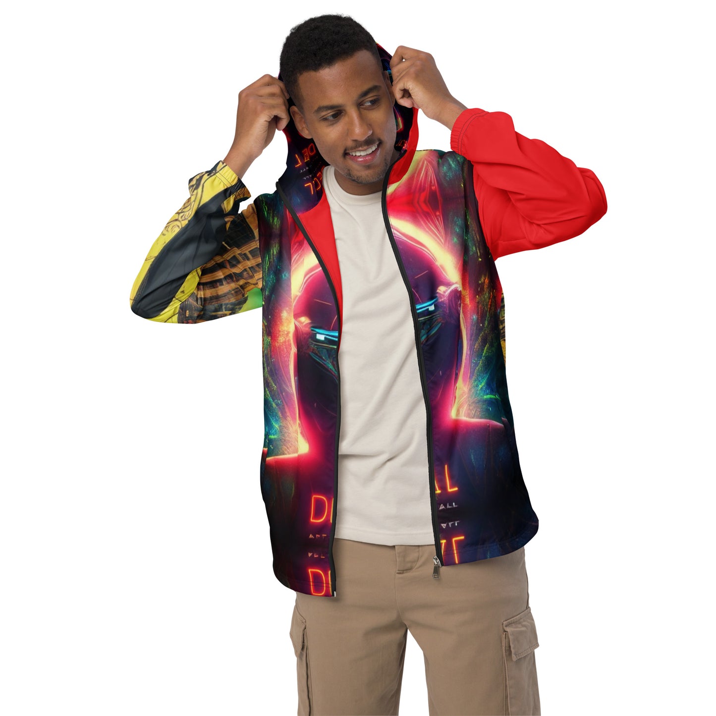 Hip Hop x Anime Men’s windbreaker