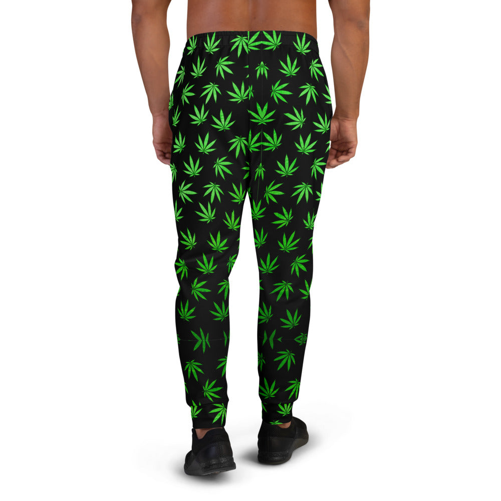 WEED LEAF BLACK Men's Joggers