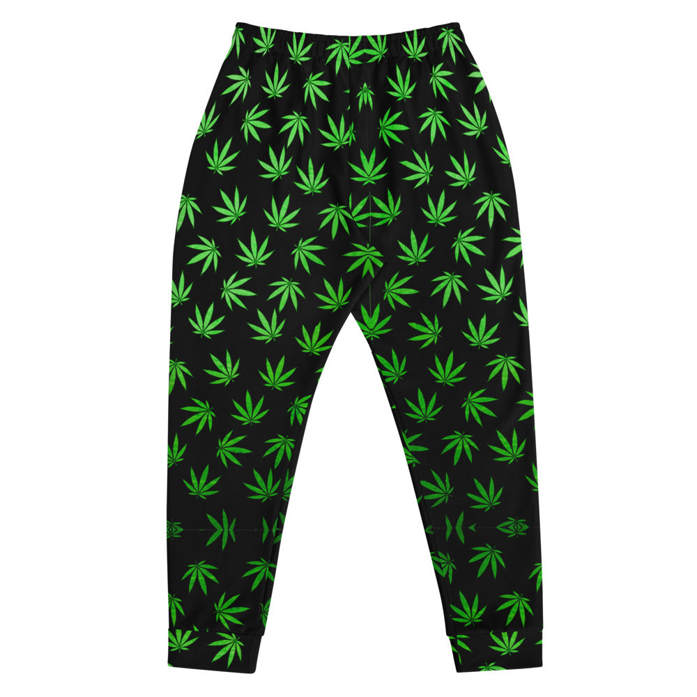 WEED LEAF BLACK Men's Joggers