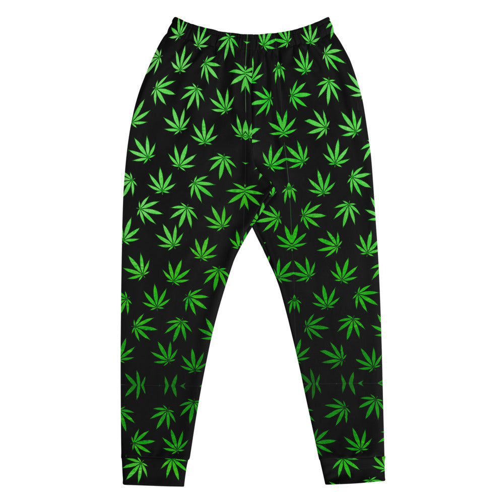 WEED LEAF BLACK Men's Joggers
