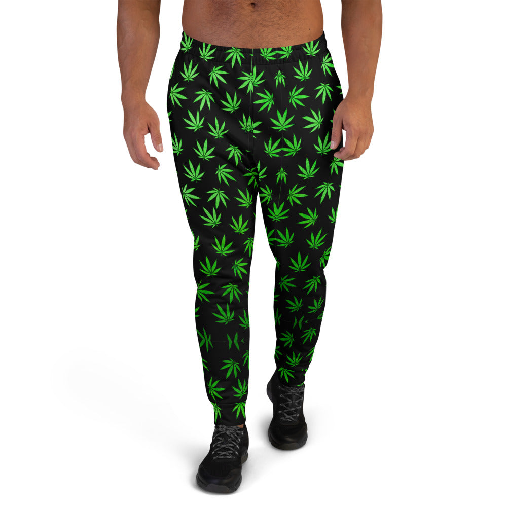 WEED LEAF BLACK Men's Joggers