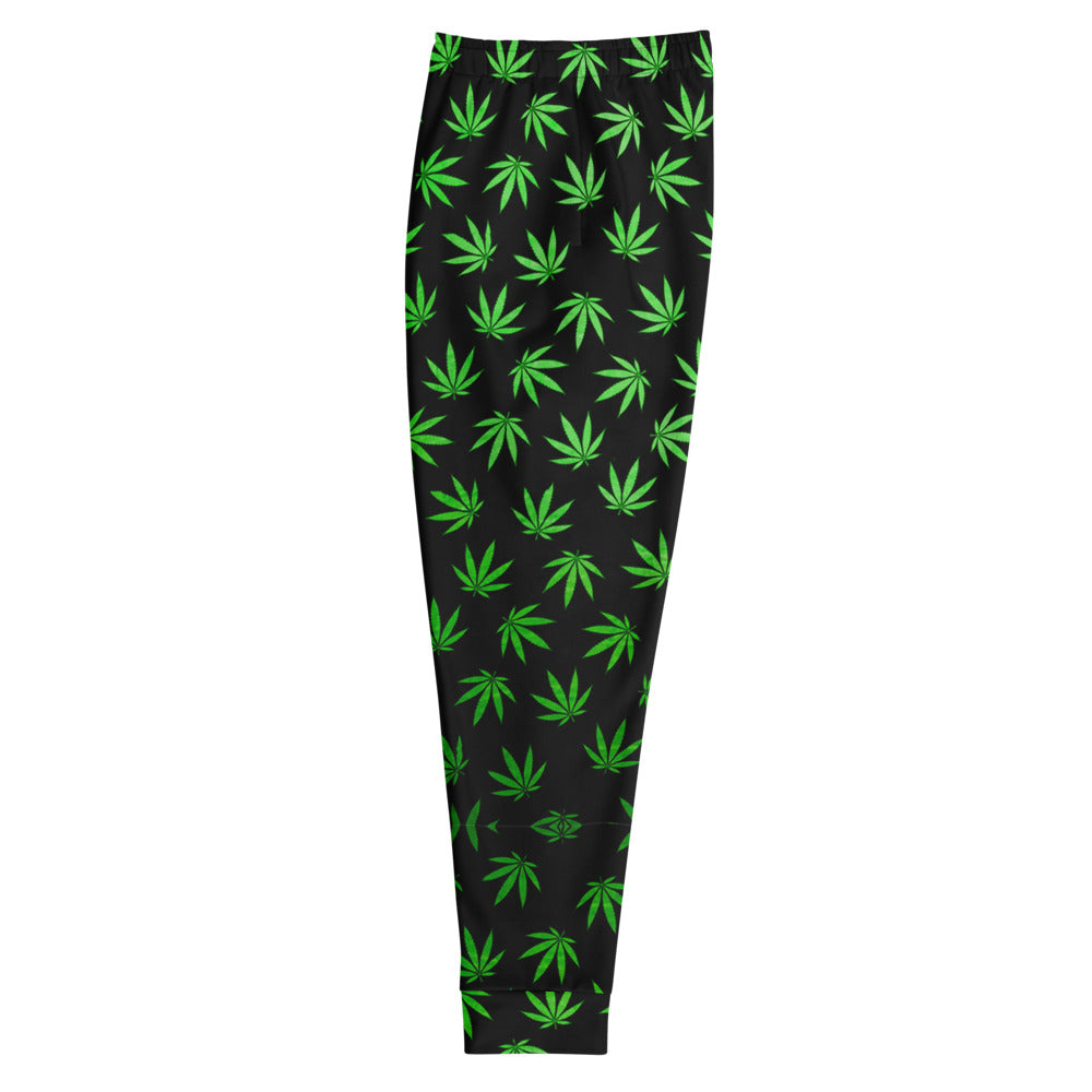 WEED LEAF BLACK Men's Joggers