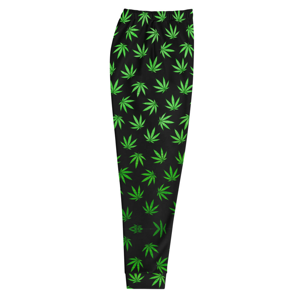 WEED LEAF BLACK Men's Joggers