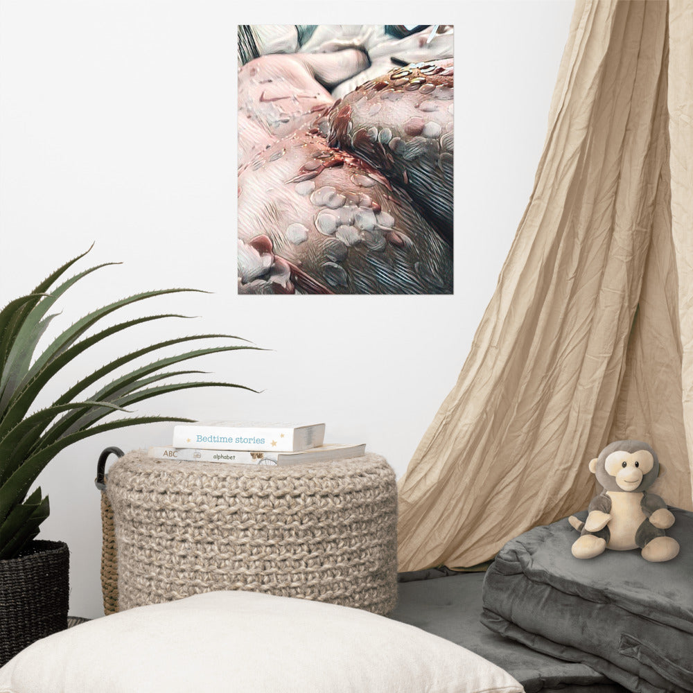 WAX ROSE Photo paper poster