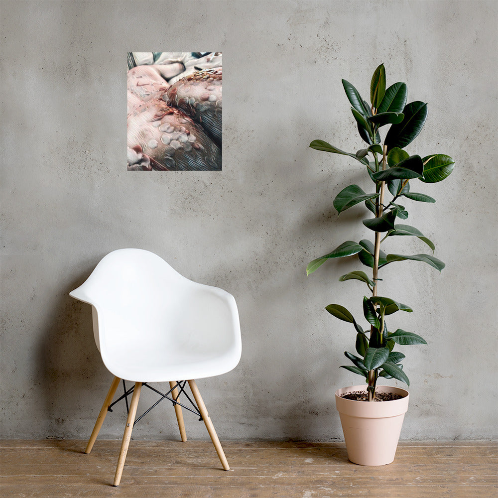 WAX ROSE Photo paper poster