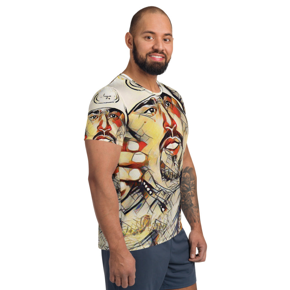 PUN HEX All-Over Print Men's Athletic T-shirt