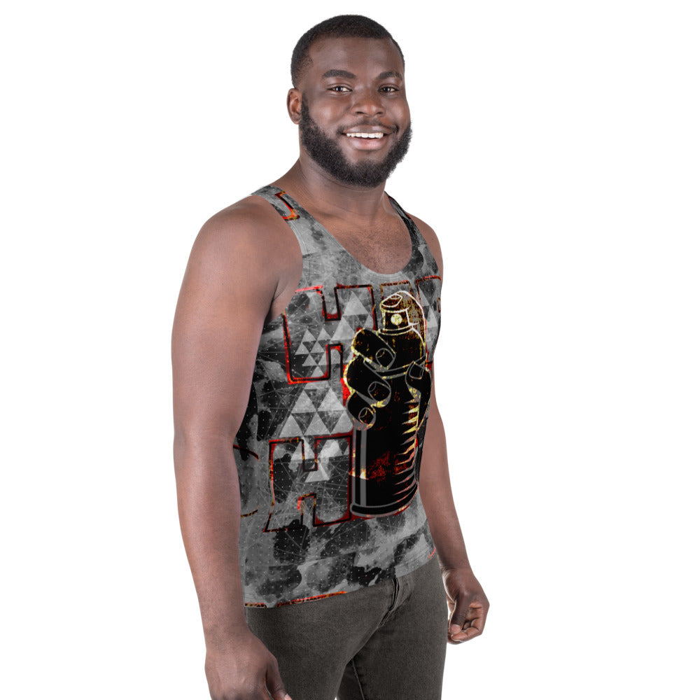 GRAFFITI GRAY Unisex Tank Top