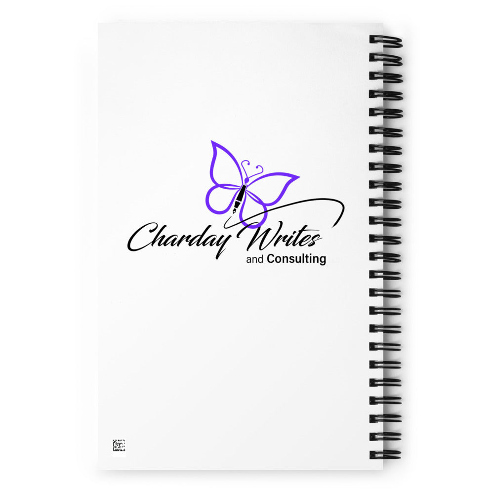 Charday Writes Spiral notebook